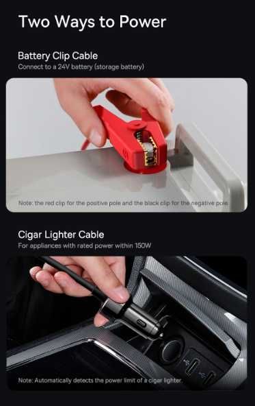 Автомобільний інвертор Baseus IGBT Power Inverter 300W инвертор