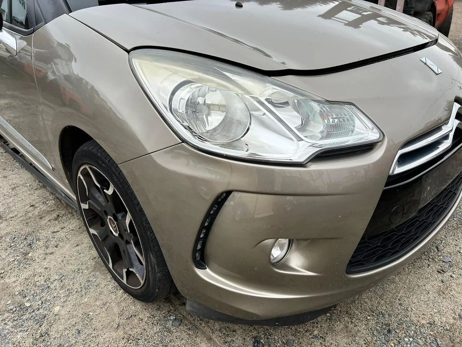CITROEN DS3 1.6HDI 08-13 MASKA ZDERZAK BŁOTNIK LAMPA CHŁODNICE PRZEDNI PAS KOMPLETNY PRZÓD KCH/KED