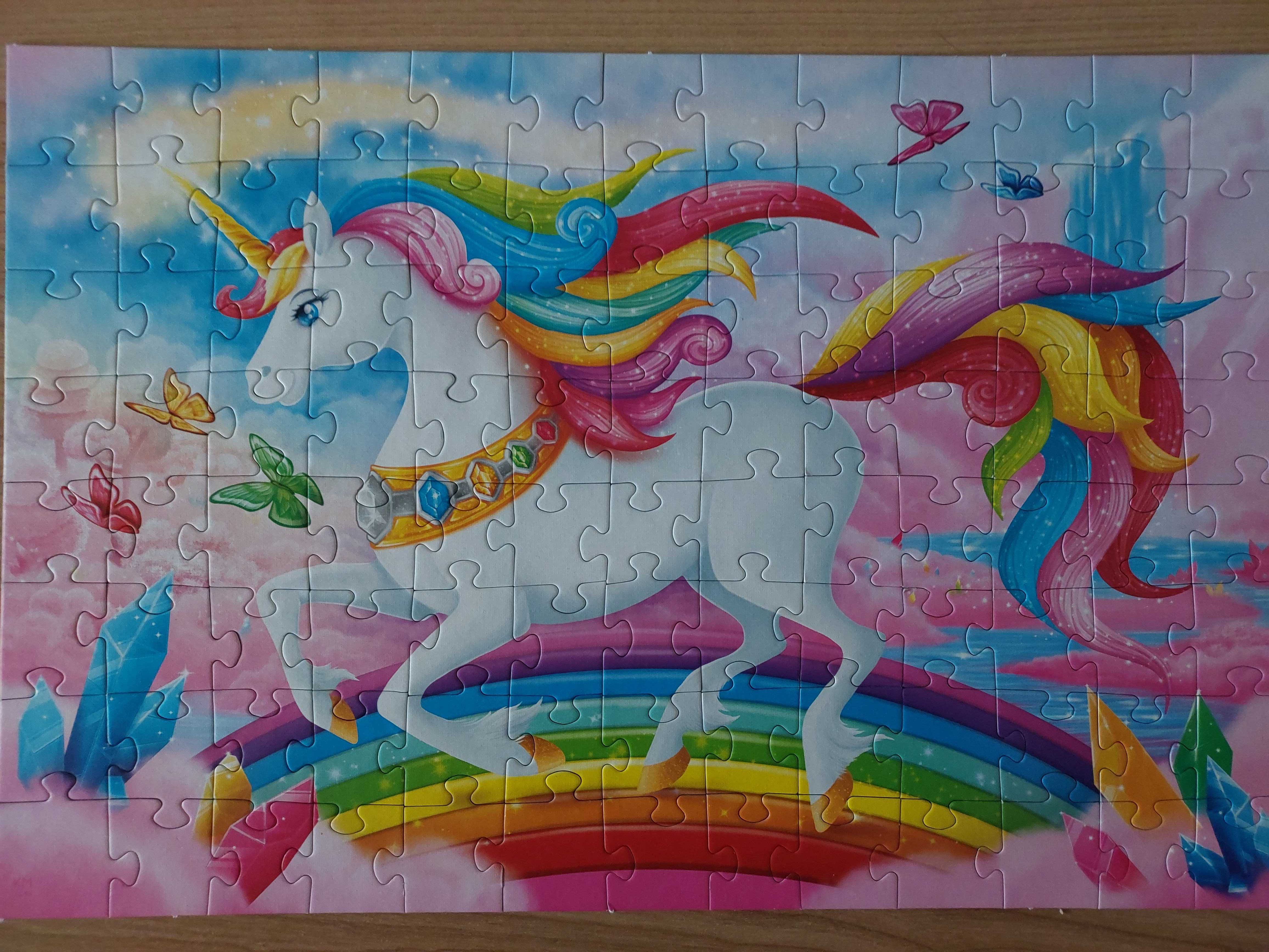 Puzzle jednorożec 5+ Trefl 100 elementów jak nowe