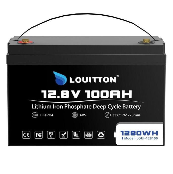 Акумулятор для ДБЖ/інвертора Louitton LiFePO4 12.8V 100Ah. Гарантія!
