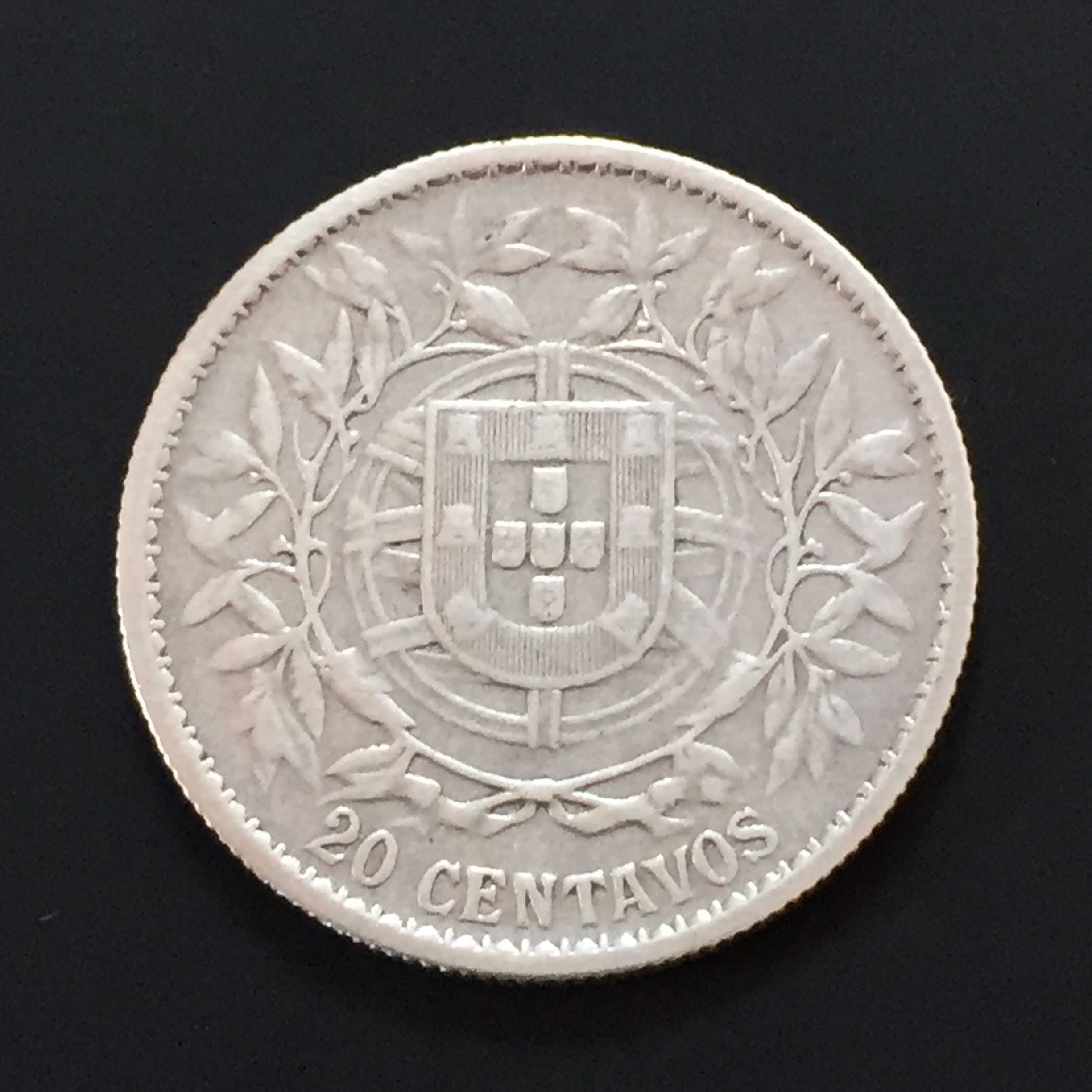 20 Centavos 1916 - prata