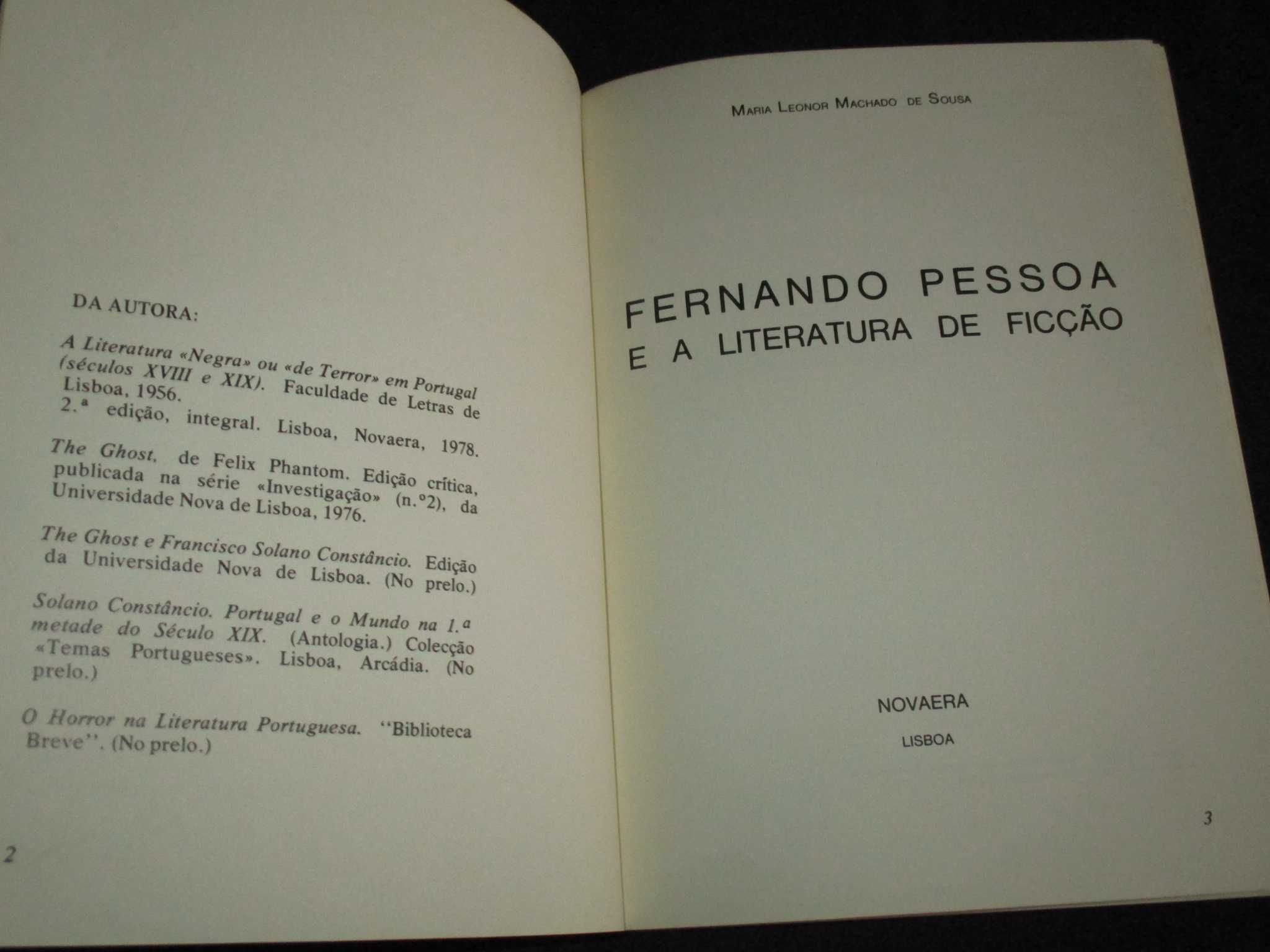 Livro Fernando Pessoa e a literatura de ficção