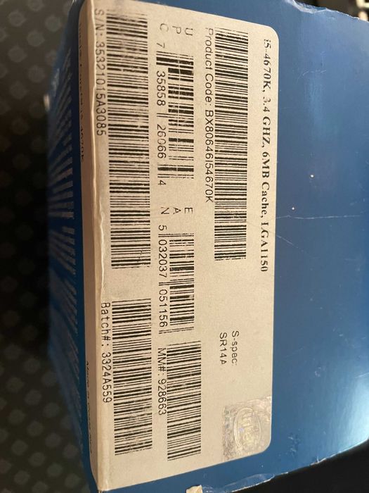 Ігровий процессор intel core i5 4670k BOX