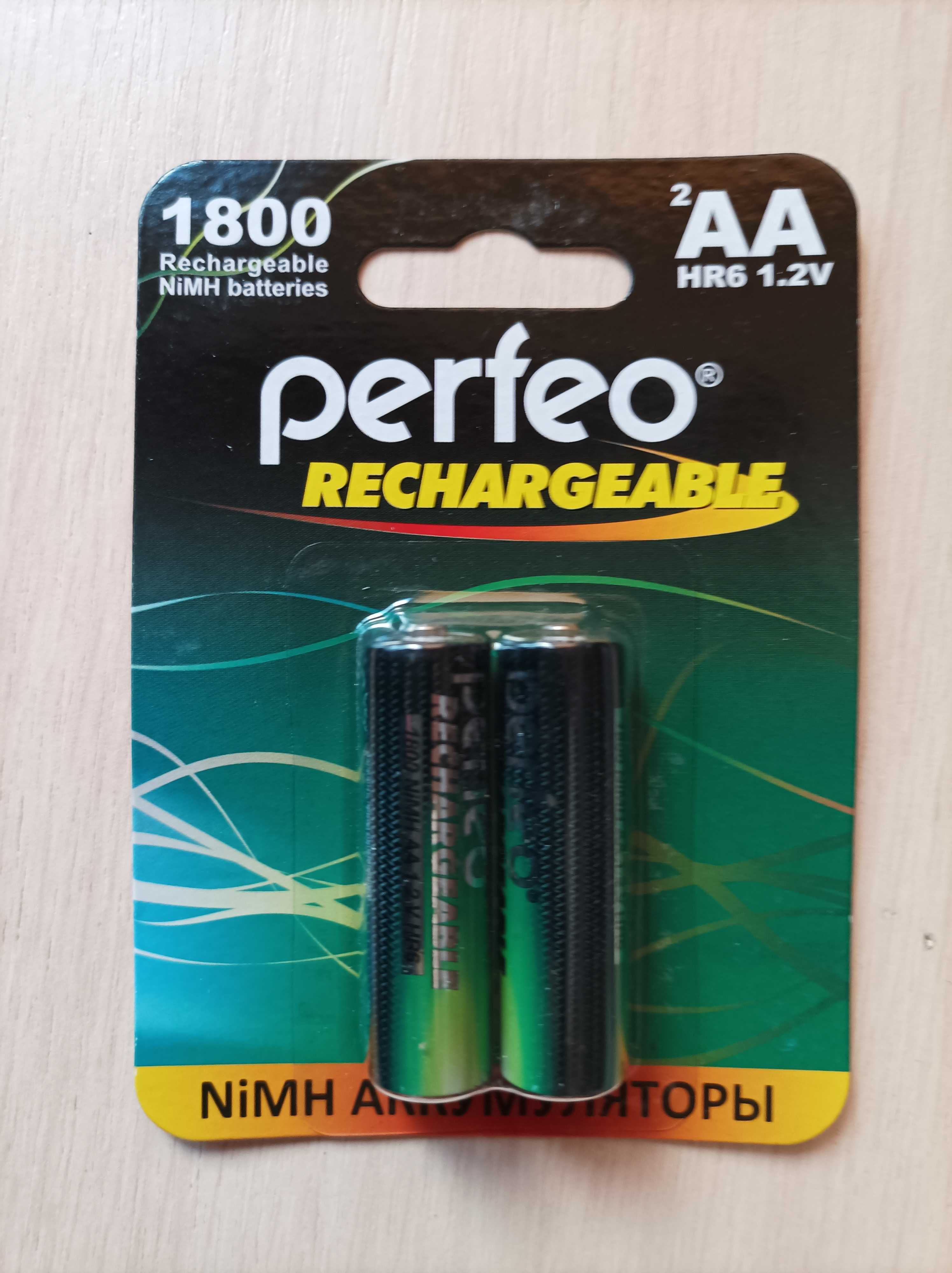 Аккумулятор AA Perfeo 1800 Ма/ч (пальчиковые) Ni-Mh