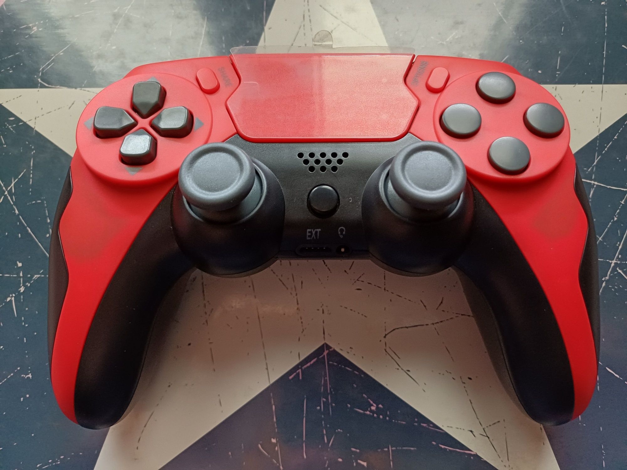 Comando PS4 sem fios vermelho NOVO