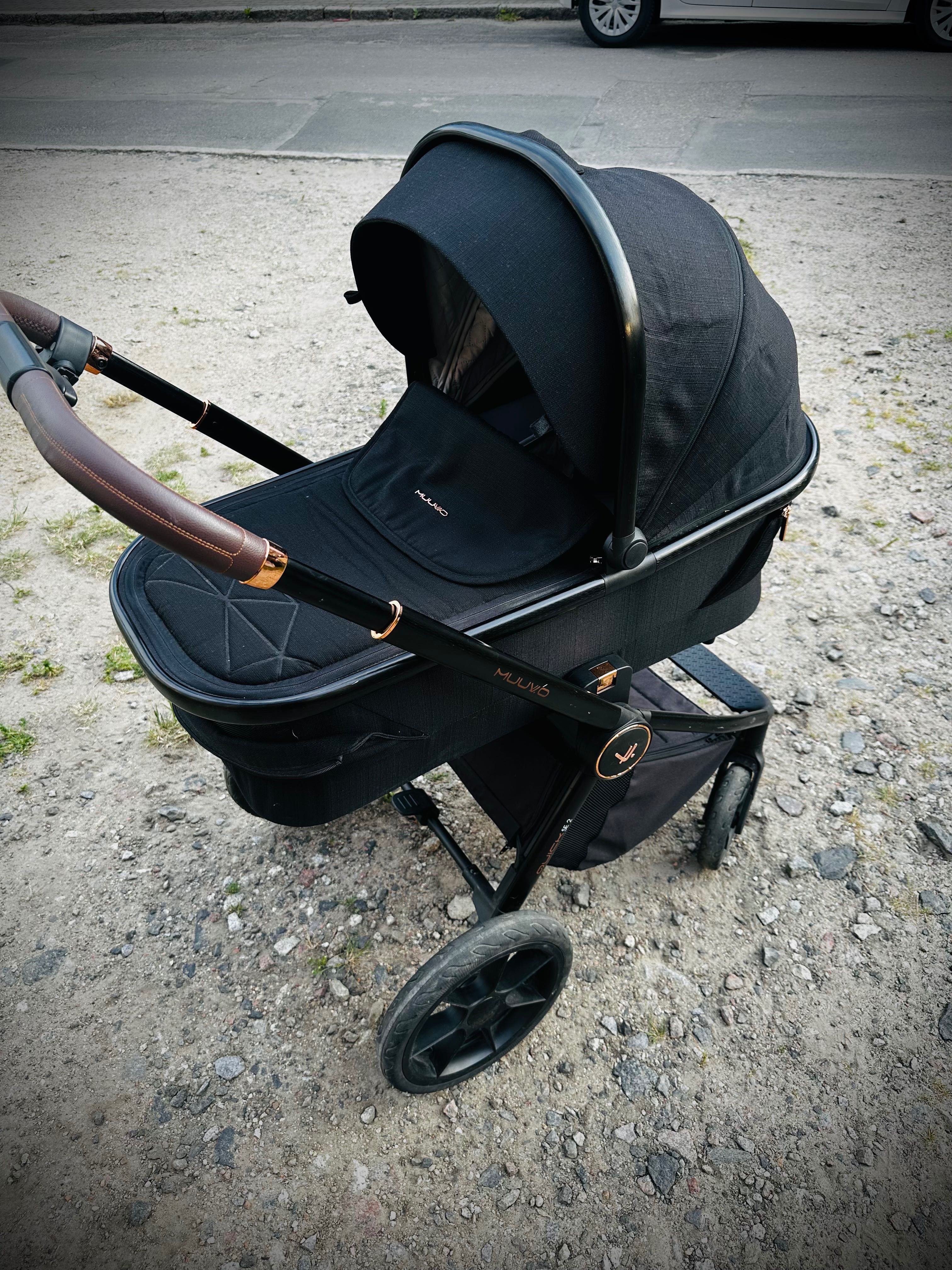 Wózek Muuvo Quick Se 2 , fotelik z baza Cybex + gratisy