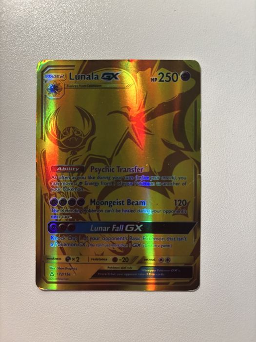 Lunala GX 250 karta pokemon