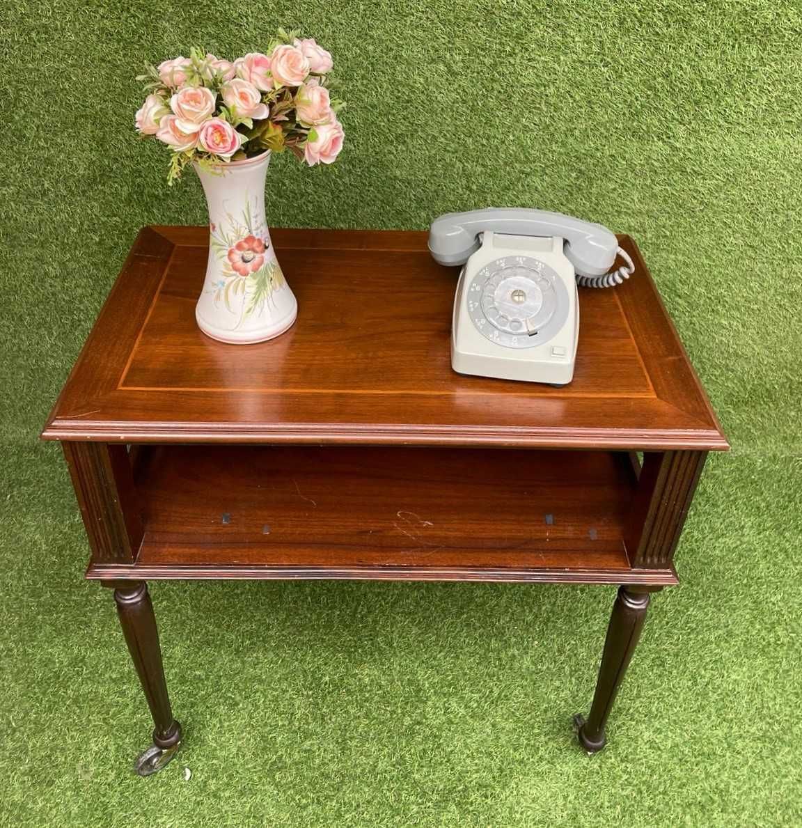 Movel de apoio antigo, mesa de telefone
