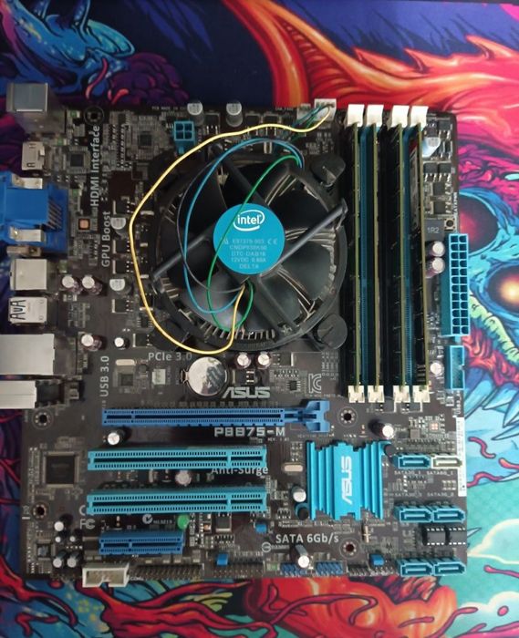 Материнская плата: Asus p8b75m