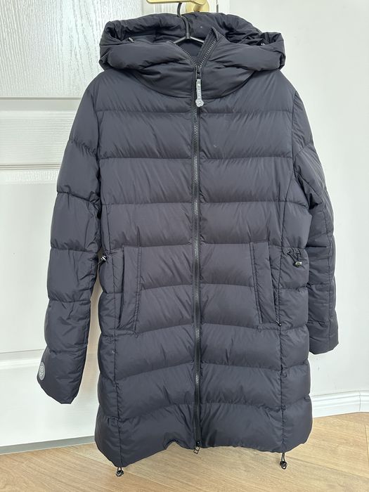 Fluff kurtka/płaszcz puchowa 3w1 M/L puch pierze ciążowa nosidło puff