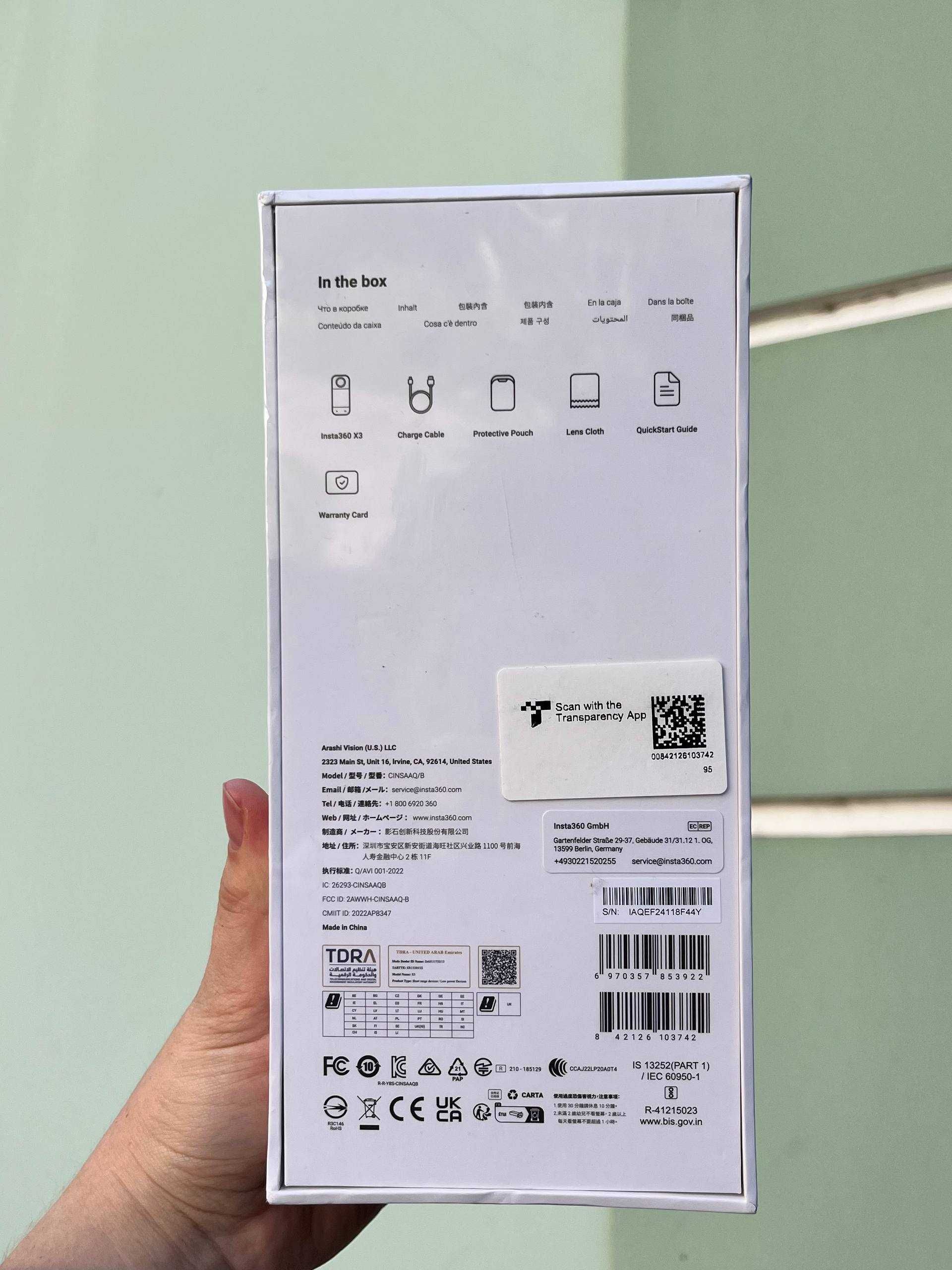 Екшн-камера Insta360 X3 -360 NEW!