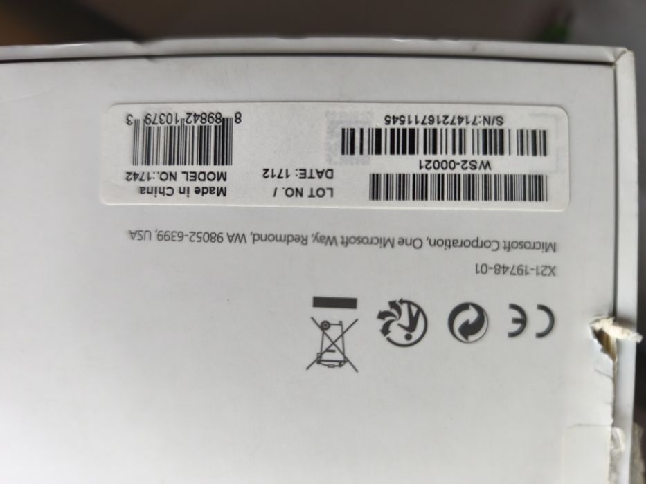 Klawiatura bezprzewodowa Microsoft surface ws2-00021 qwerty