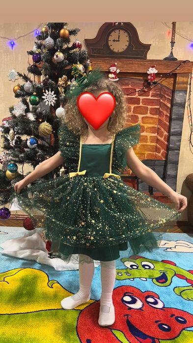 Новорічна сукня ялинка для дівчинки