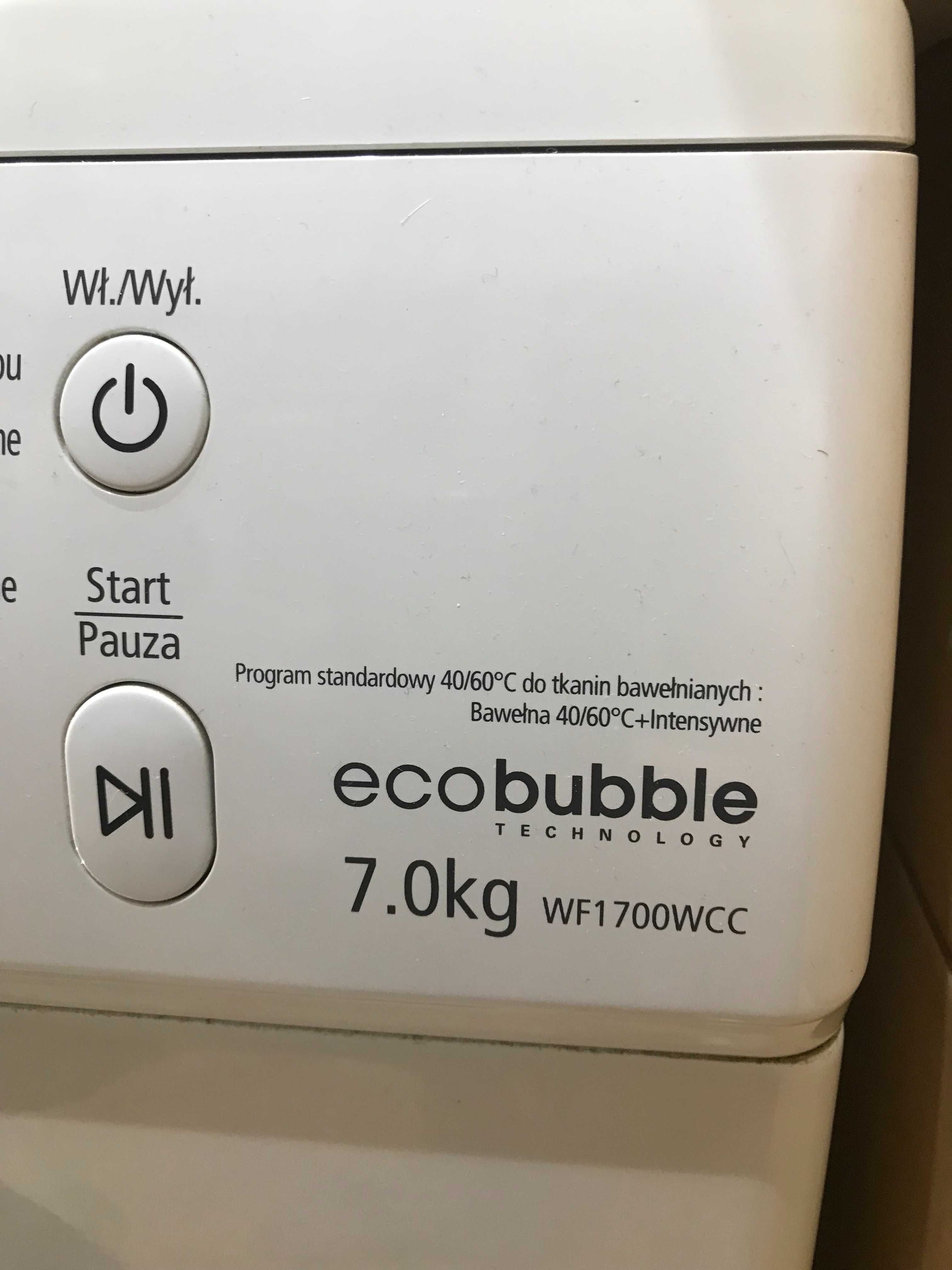Pralka Samsung WF 1700 WCC eco bubble 7 kg uszkodzona Mrągowo