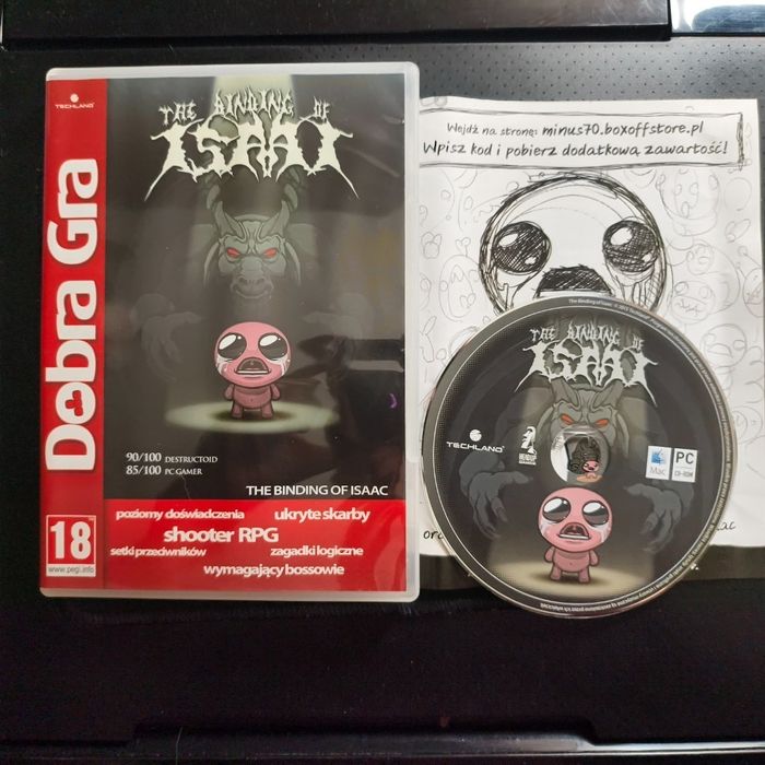 Unikat Gra PC - The Binding of Isaac PL - Pudełko Box - płyta