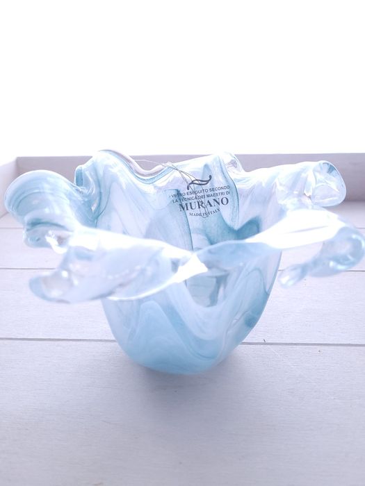 Murano miseczka wazonik piękne oryginalne szkło artystyczne