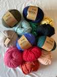We Are Knitters, Wełna, Bawełna, sznurki, włóczki, druty. Duży komplet