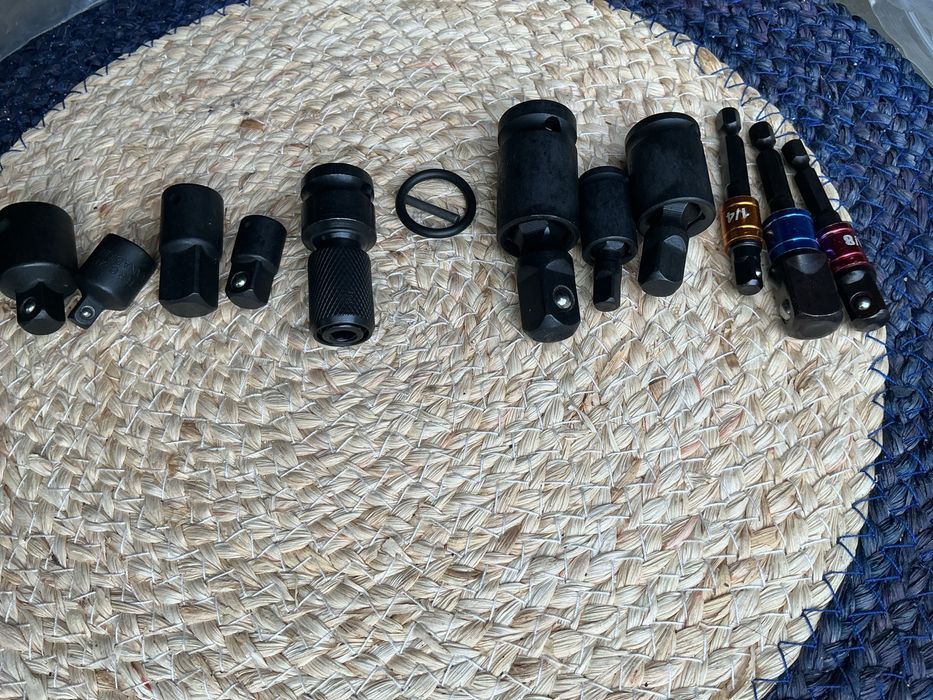 Набор ударних адаптерів перехідників 13предм нові міцні 1/4 3/8 1/2