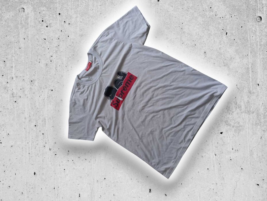 Biała męska koszulka z nadrukiem swag y2k