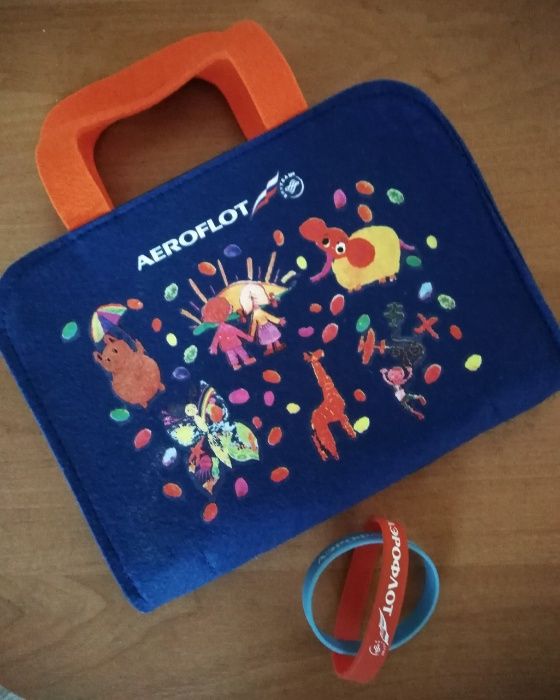Детская дорожная сумочка сумка косметичка АЭРОФЛОТ коллекционная Обмен