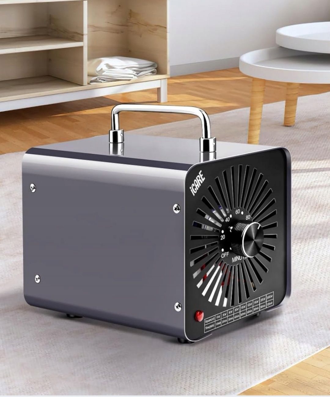 Generator ozonu ICARE 30000 Mg/h, 45W, 45 dB, 16,3 x 21,5 x 16 cm, sza
