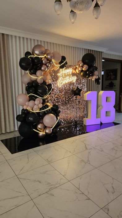 Ścianka dekoracja balony girlanda