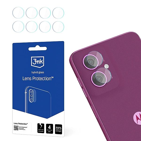 Szkło hybrydowe na obiektyw aparatu 3mk Lens Protection na Motorola Mo