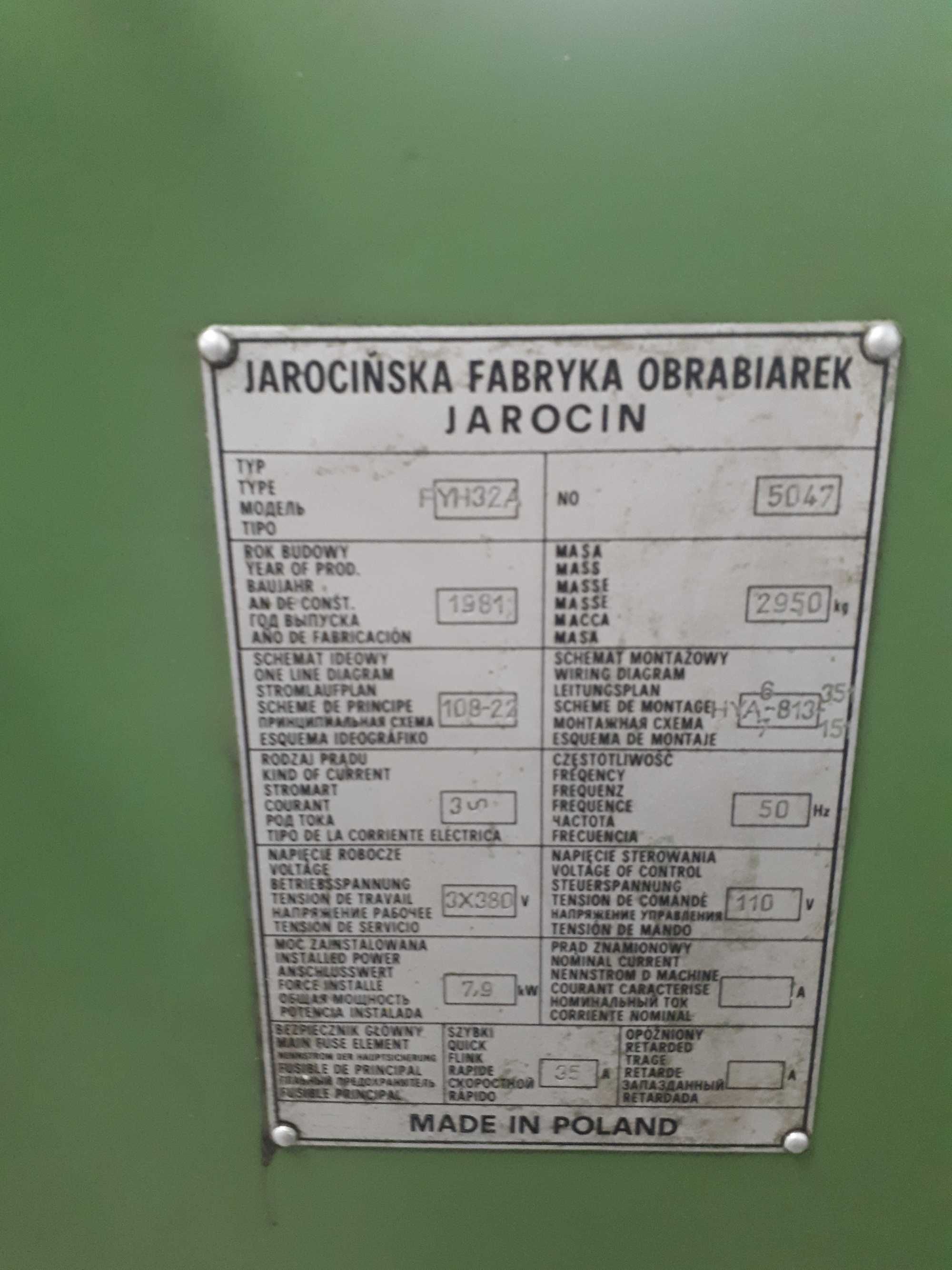 Frezarka Jarocin FYH32