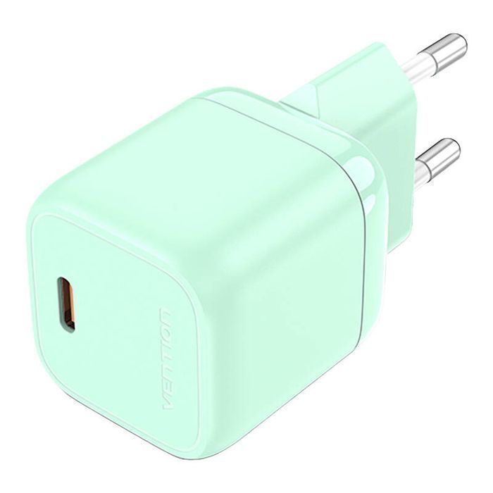 Ładowarka Sieciowa Vention Fakg0-Eu Usb-C Gan 30W (Zielona)