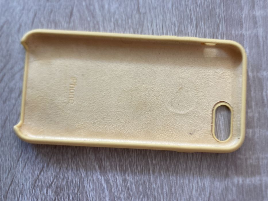 Capa original amarela silicone Iphone 8, SE 2020, SE 2022