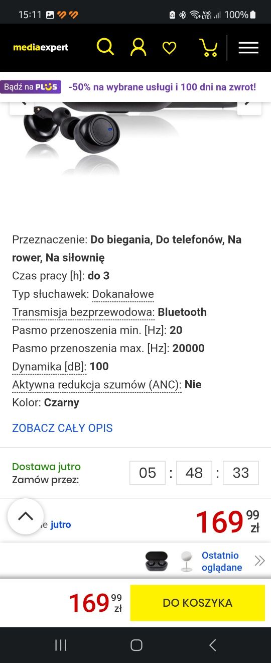Nowe sluchawki tracer