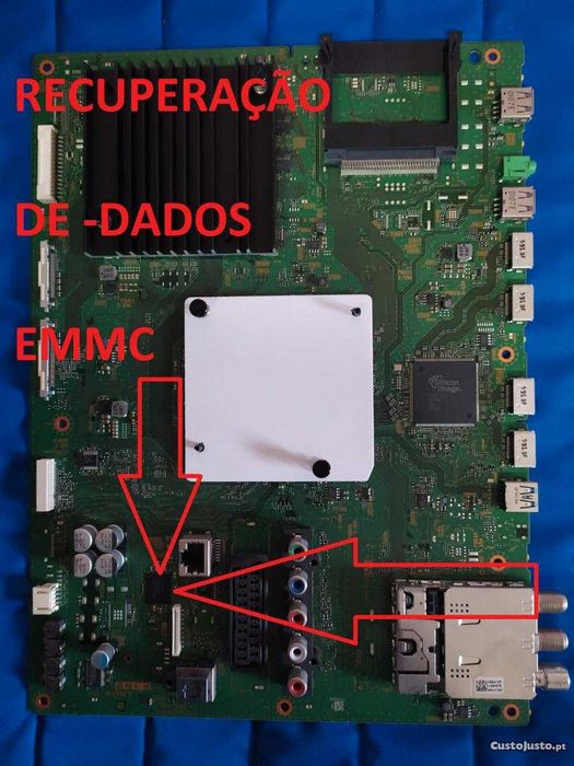 KD-43X8303C KD-49X8308C KD-43X3805C KD-49-X8305C Sony recuperação emmc