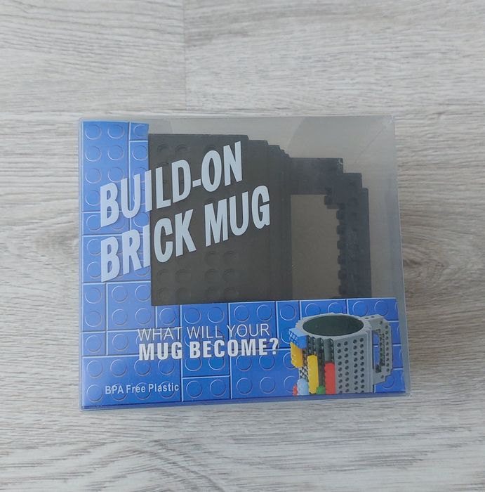 Kubek dla dziecka, dziecięcy czarny - lego