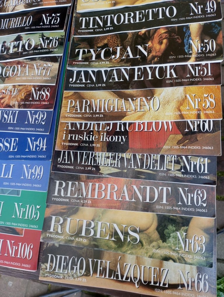 Gazeta Wielcy malarze zestaw 21 numerów kolekcje unikat oryginał