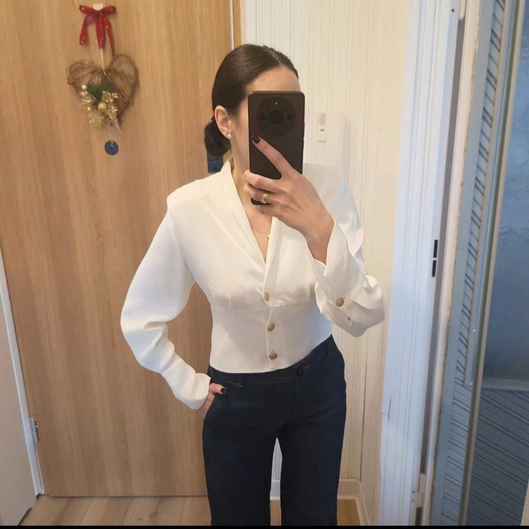 Biala bluzka/koszula Zara rozm. Xs