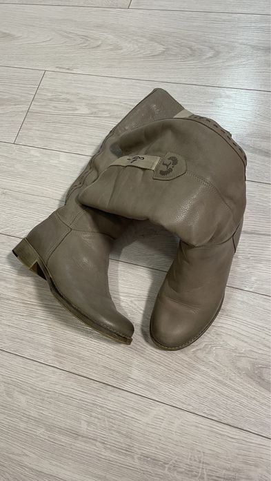 Сапоги зимние женские кожа 38