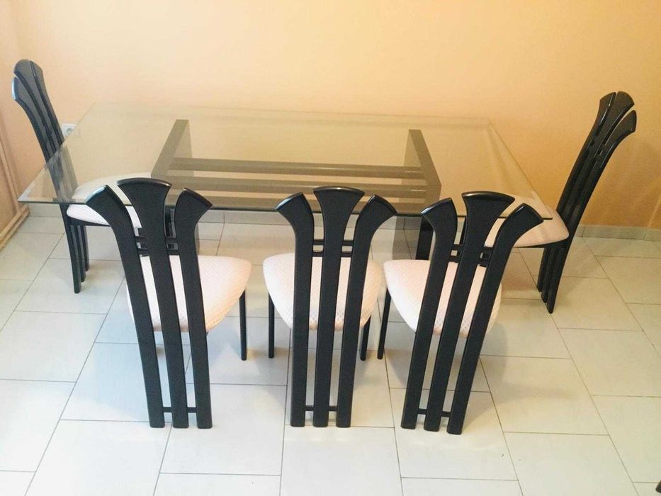 Zestaw stol oraz krzesla wloska produkcja