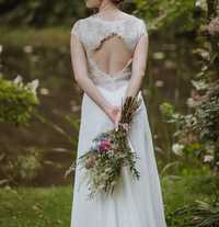 Suknia ślubna | szyta ręcznie na wzór modelu Helena Anna Kara