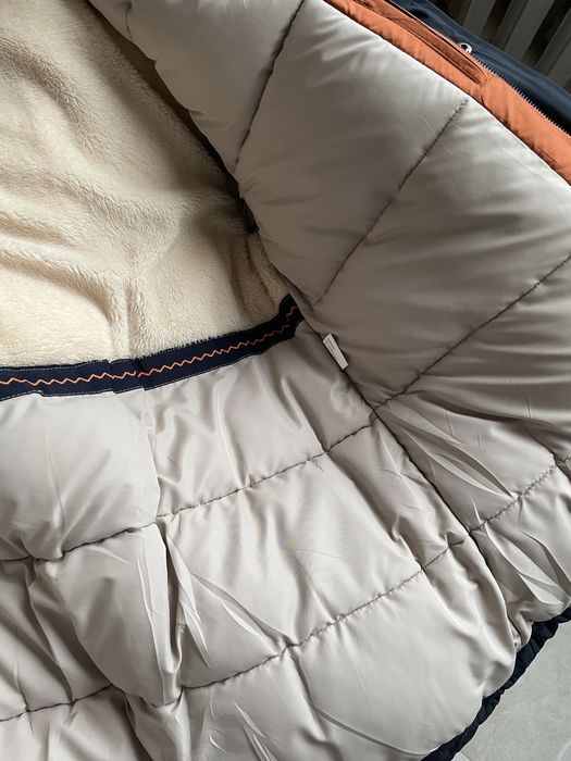 Синя чоловіча зимова куртка