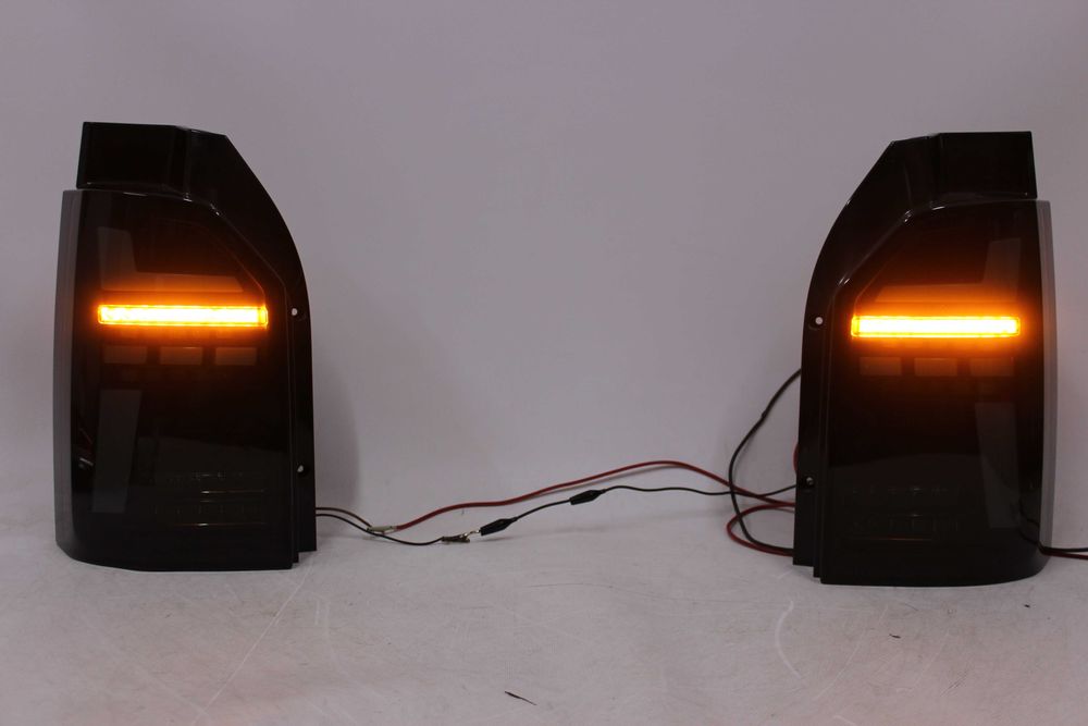 Lampy tylne tył VW T6 15-21 Transporter KLAPA NEON LED BAR BLACK IGŁA