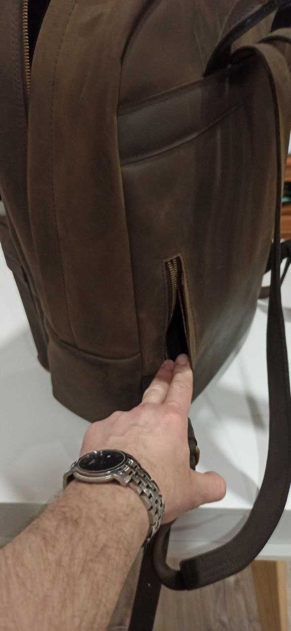 stylowy plecak skórzany