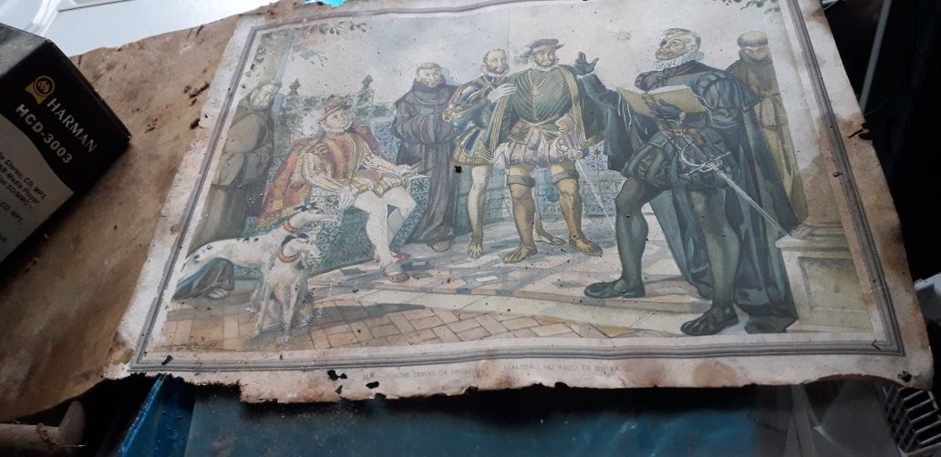 Camões  lendo lusísiades a D Sebastião no palacio de Sintra 1571