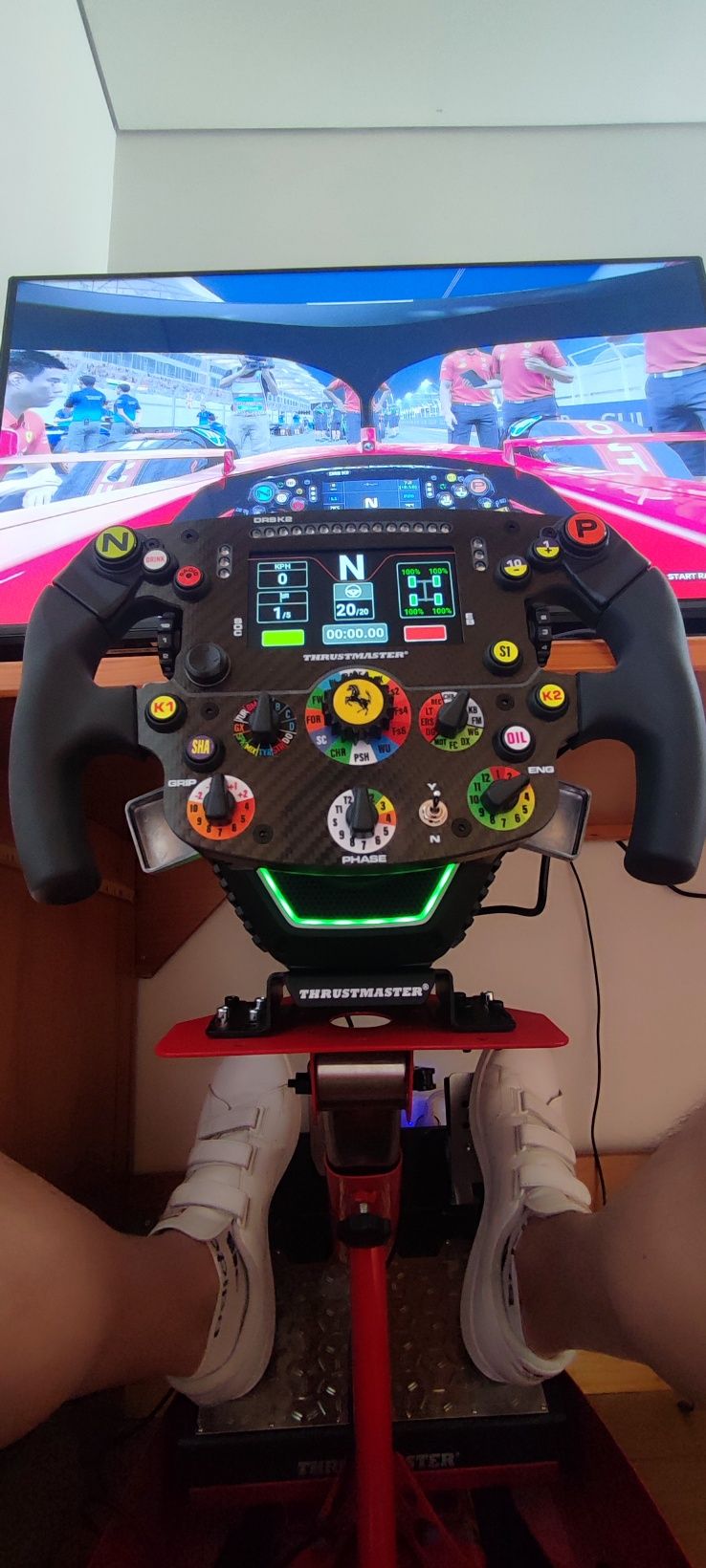 base + volante thrustmaster simrace