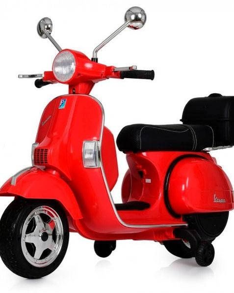 Дитячий електромобіль мотоцикл Скутер Мопед VESPA PX