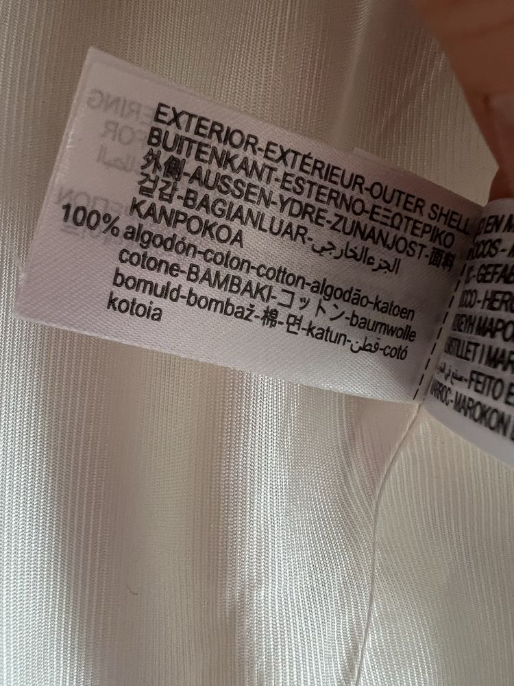Zara biały żakiet ecru jasny krótki bawełniany nowy elegancki marynara