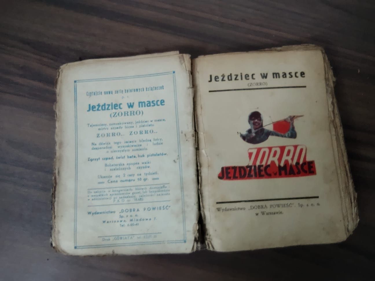 Książka Zorro jeździć w masce