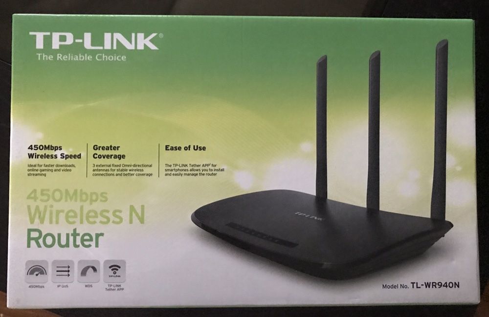 Router: TP-LINK 450mbps wireless N