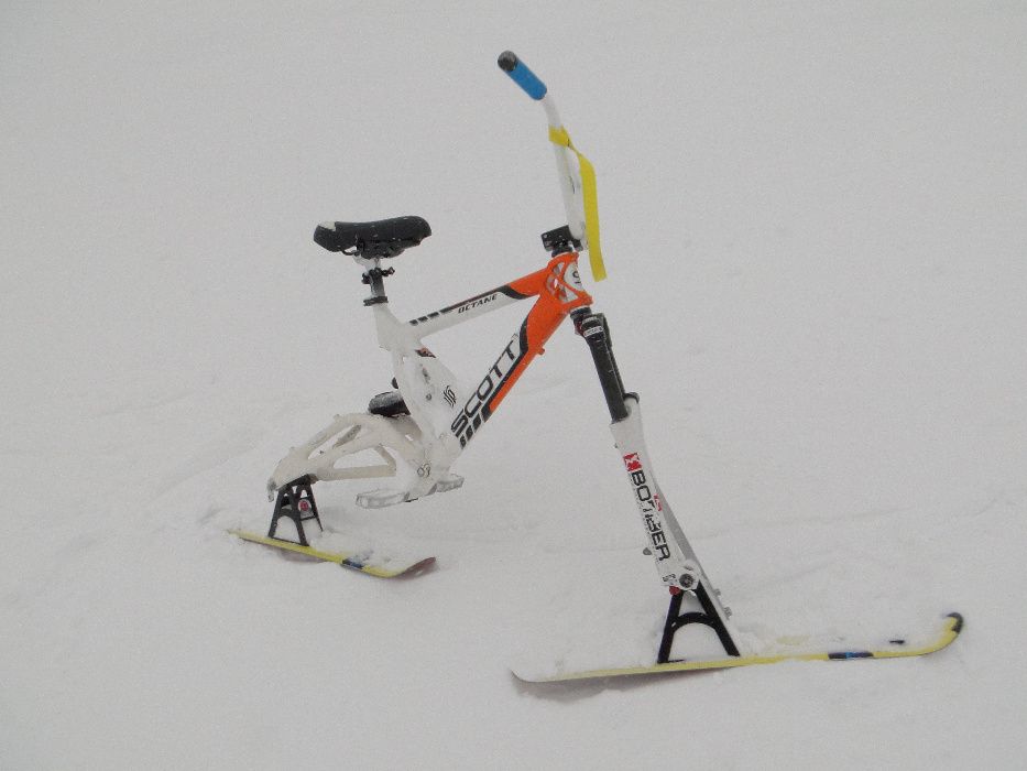 siodło długie Dual do skibike / siodełko do snowbike skibob