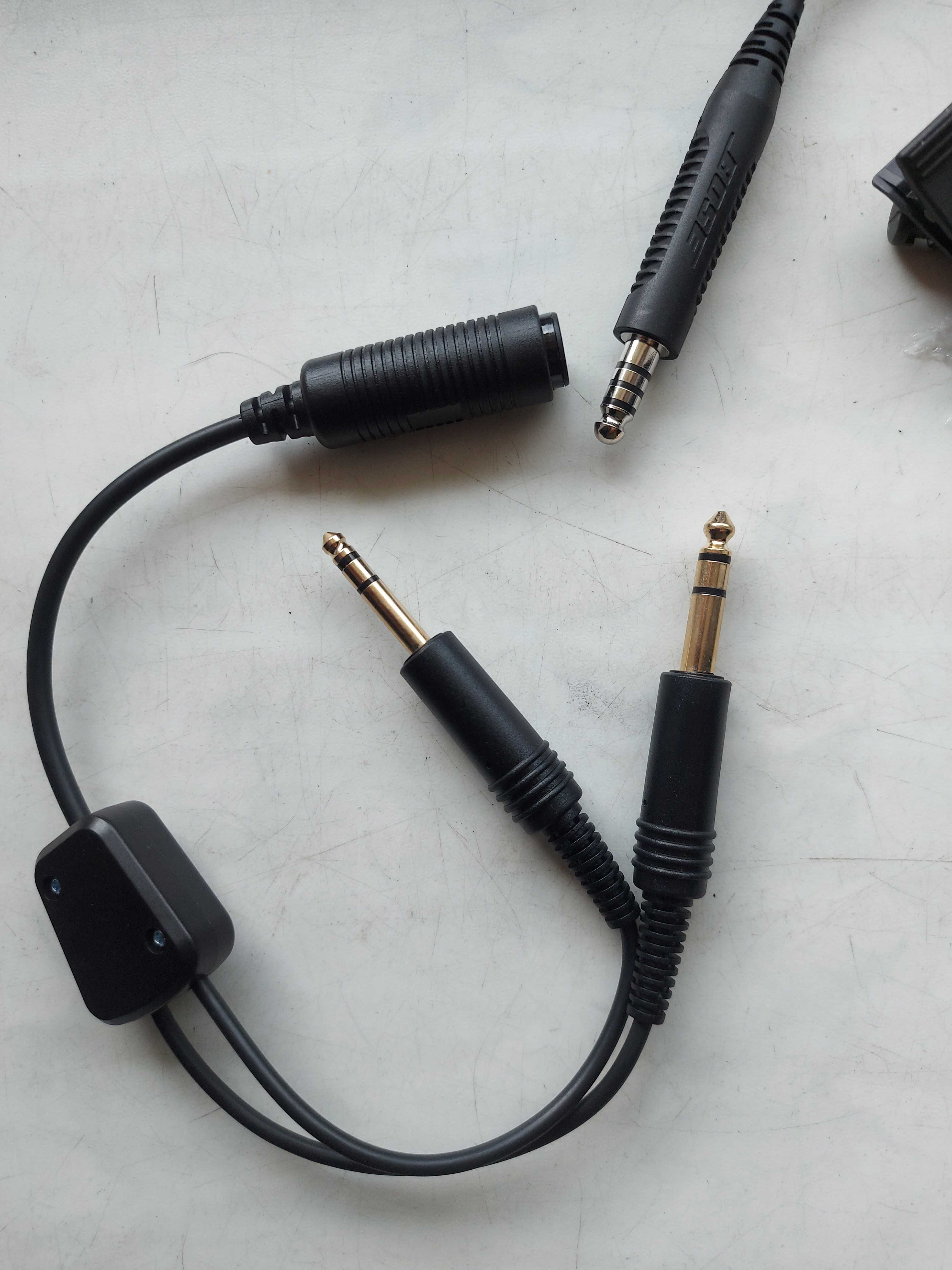 Słuchawki lotnicze Bose A20 kabel z modułem i mikrofonem