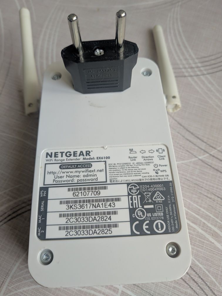 Роутер ретранслятор підсилювач WiFi Netgear EX6100 2G 5G